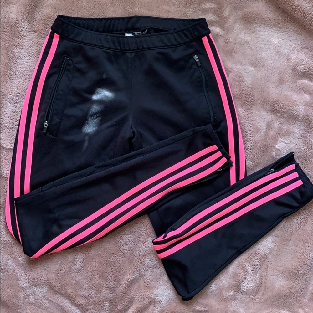 Pink Stripe Adidas Pants